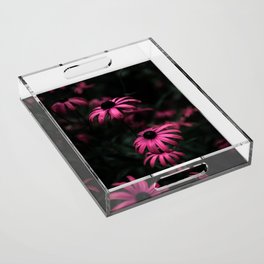 Pink flowers Acrylic Tray