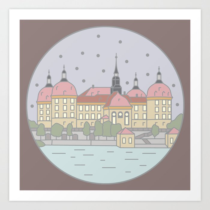 Castle Moritzburg Saxony - Cinderella Art Print