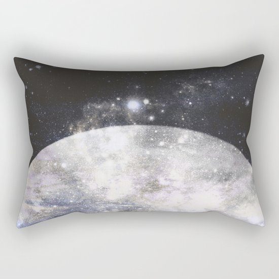 Mystic Lake Dark & Gray Rectangular Pillow