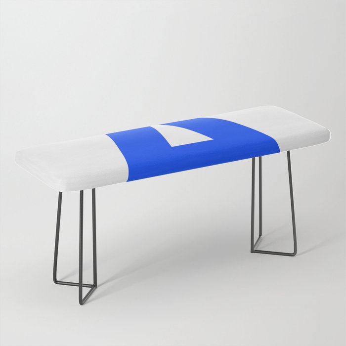 Letter A (Blue & White) Bench