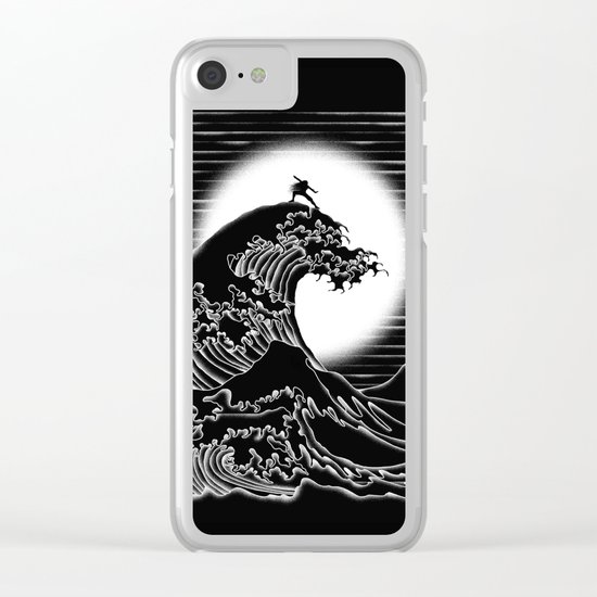 Waterbending (Black) Clear iPhone Case