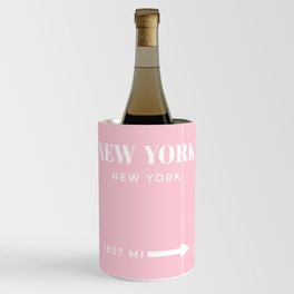 New York Photo Art, New York Wall Art, New York City, Pink, Poster, Fashion Art, New York Poster  Wine Chiller