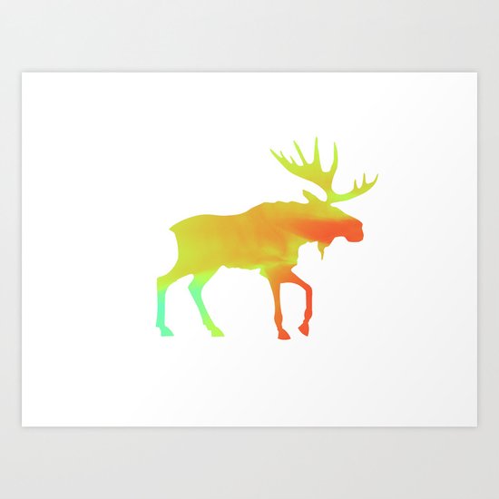 Moose Art Print