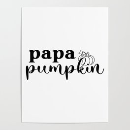 Papa Pumpkin Poster
