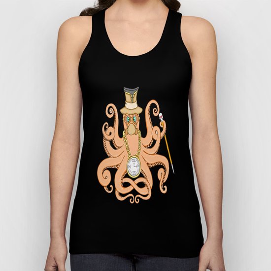 Steampunk Octopus Unisex Tank Top