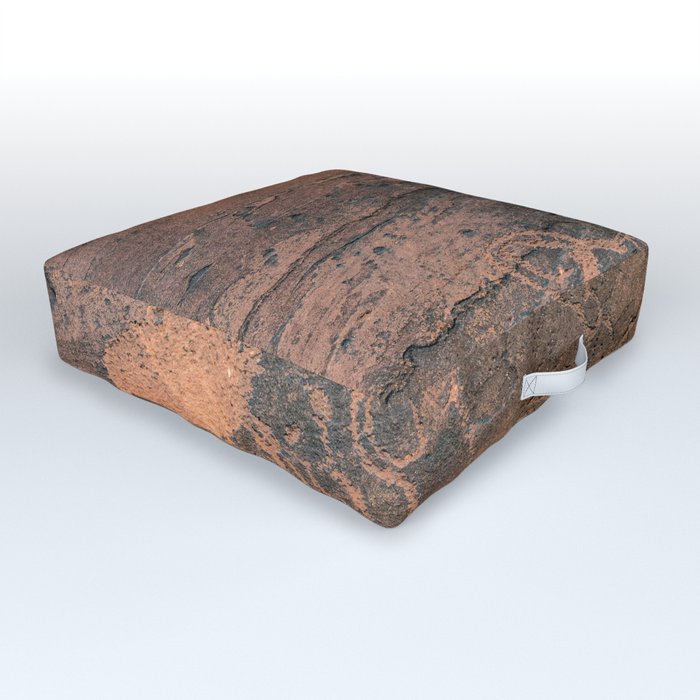 Desert Rock Art - Petroglyphs - II Outdoor Floor Cushion