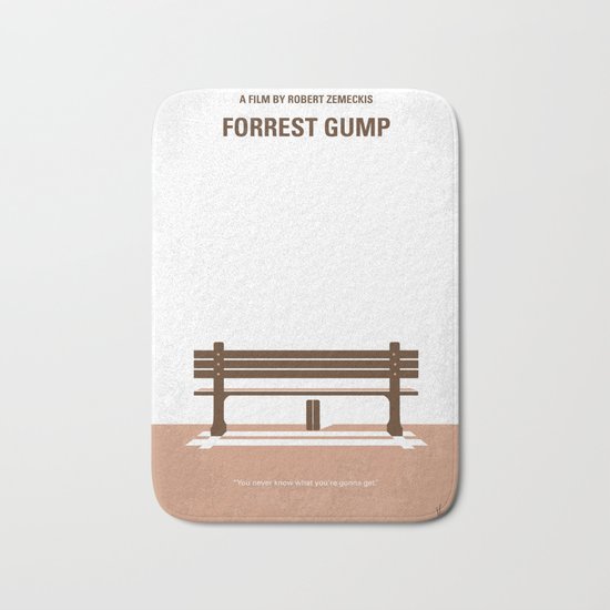 No193 My Forrest Gump minimal movie poster Bath Mat