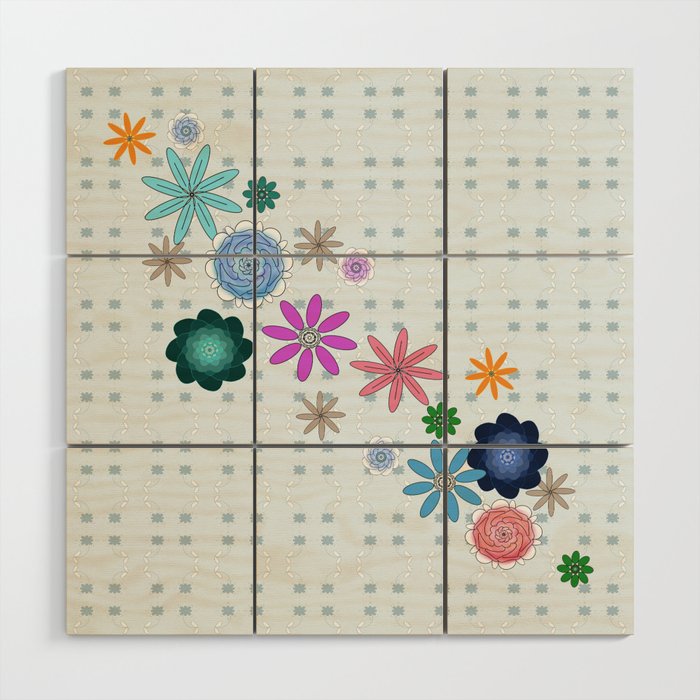 Floral System Wood Wall Art