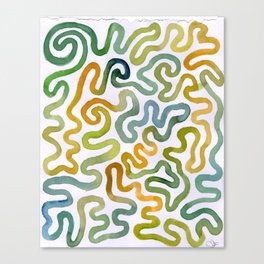Summer Squig Canvas Print
