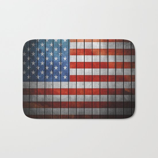 American Flag Bath Mat
