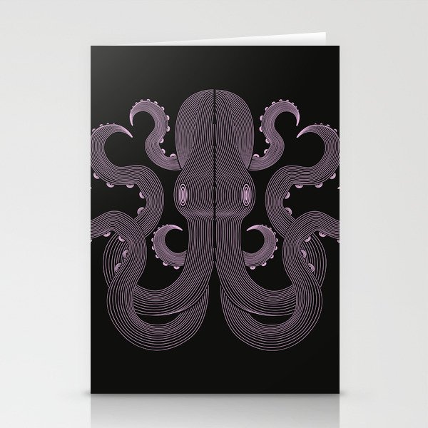 Geometric octopus Stationery Cards