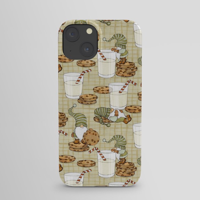 Gnomes with Milk and Cookies iPhone Case