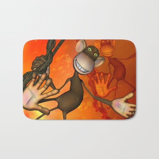 Happy monkey Bath Mat