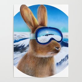 Ski Bunny Poster