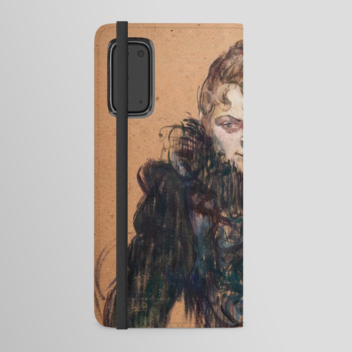 Toulouse-Lautrec - Woman with a Black Boa Android Wallet Case