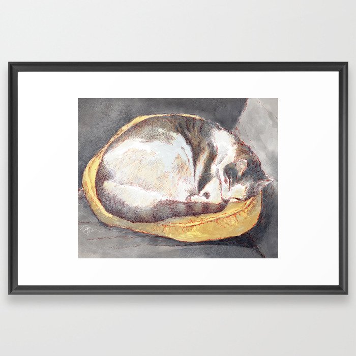 Catnap Framed Art Print