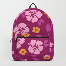 Tropic Tiki Bliss - Classic Hibiscus Print Backpack