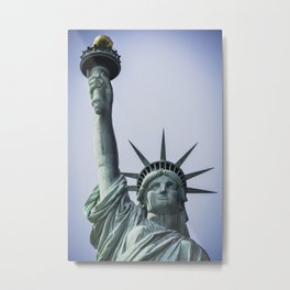 Lady Liberty Color Metal Print
