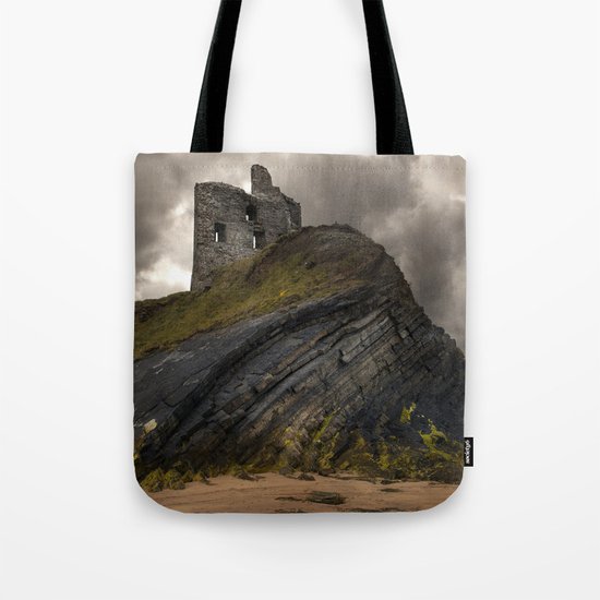 Forgotten castle in western Ireland Tote Bag