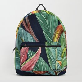 Bird of Paradise Backpack | Holiday, Tropics, Greens, Tropicalgarden, Teals, Gardenscene, Birdofparadise, Tropical, Vacation, Watercolour 