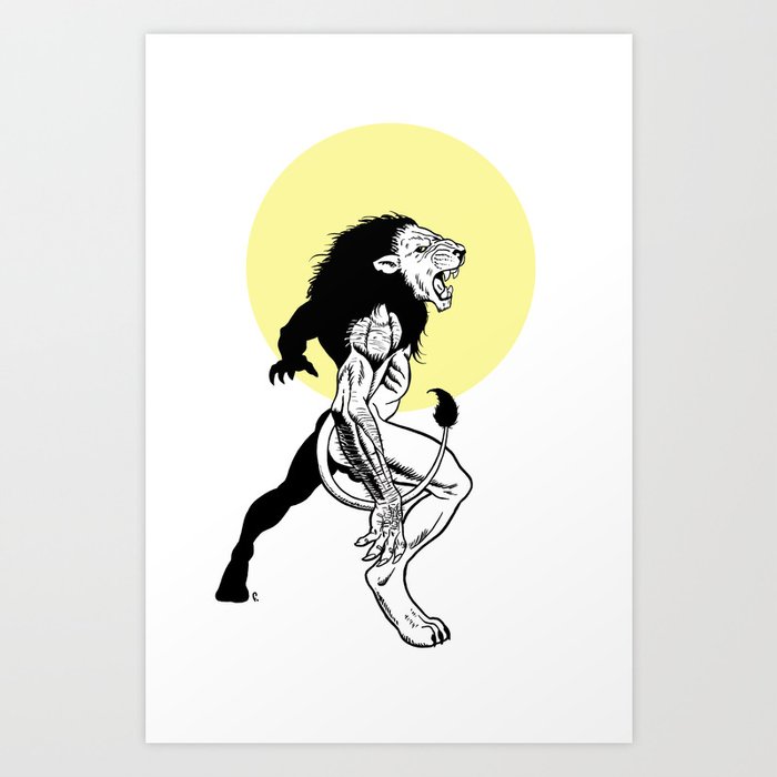 Lion-garou Art Print