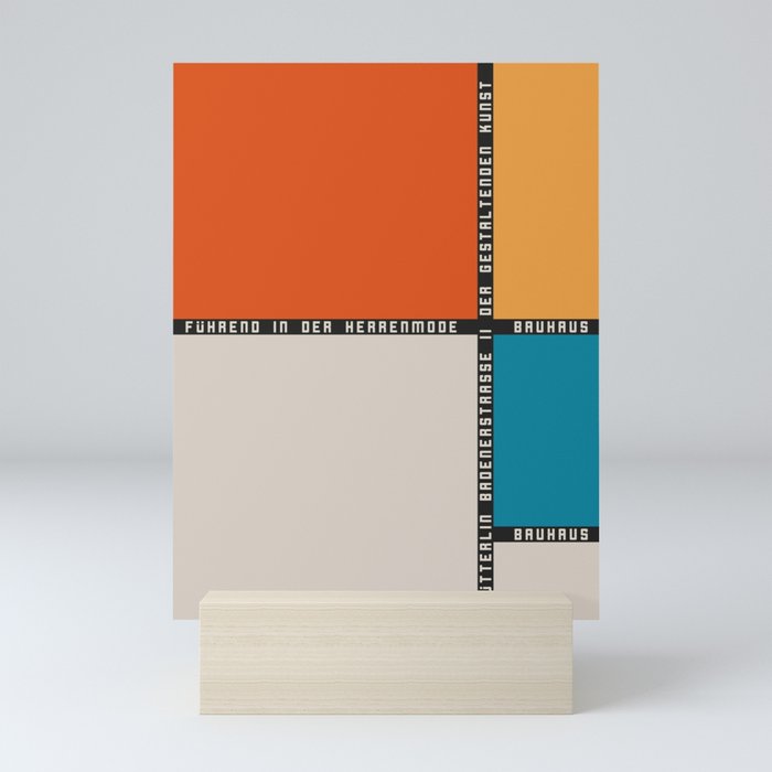 Bauhaus Exhibition Colorful Squares Theo van Doesburg Mini Art Print