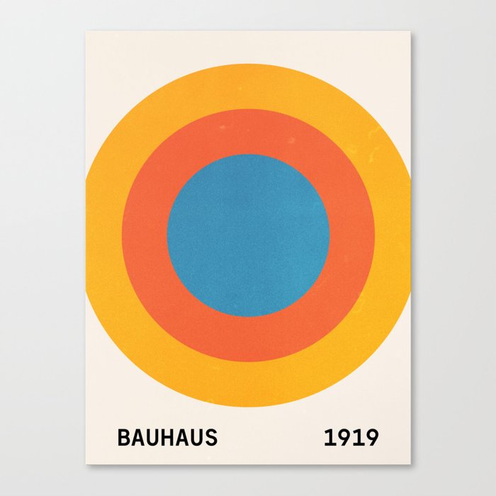 Bauhaus Circles: 1919 Exhibition Canvas Print