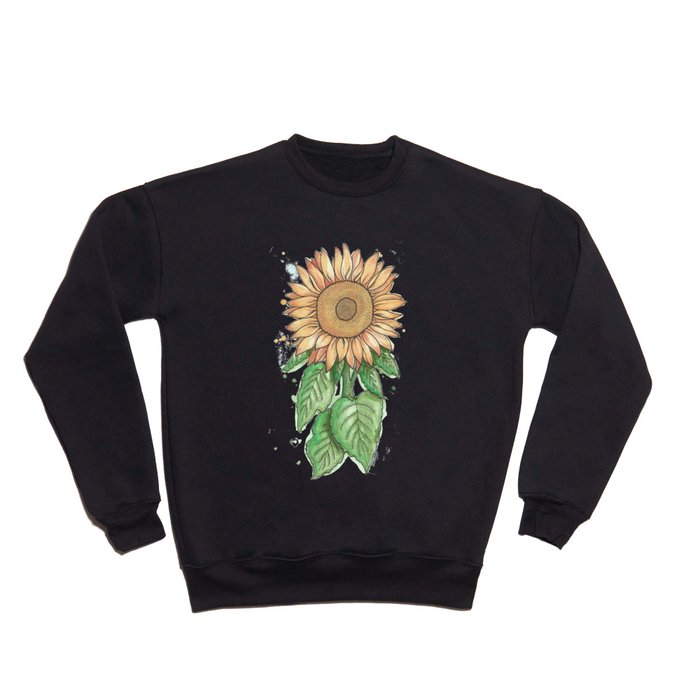 Cheerful Sunflower Crewneck Sweatshirt
