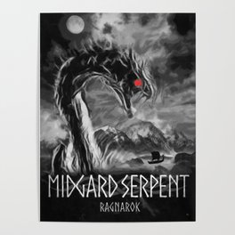 Midgard Serpent at Ragnarok Poster