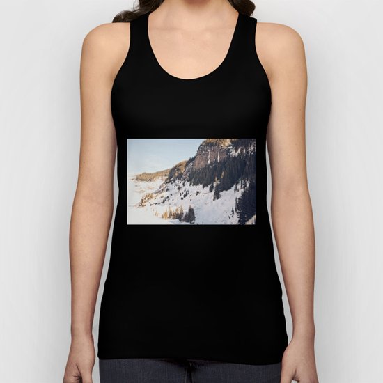 Mountain Snow in the Sun Unisex Tank Top