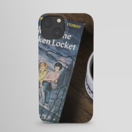  The Clue of the Broken Locket (Nancy Drew #11) with Coffee iPhone Case