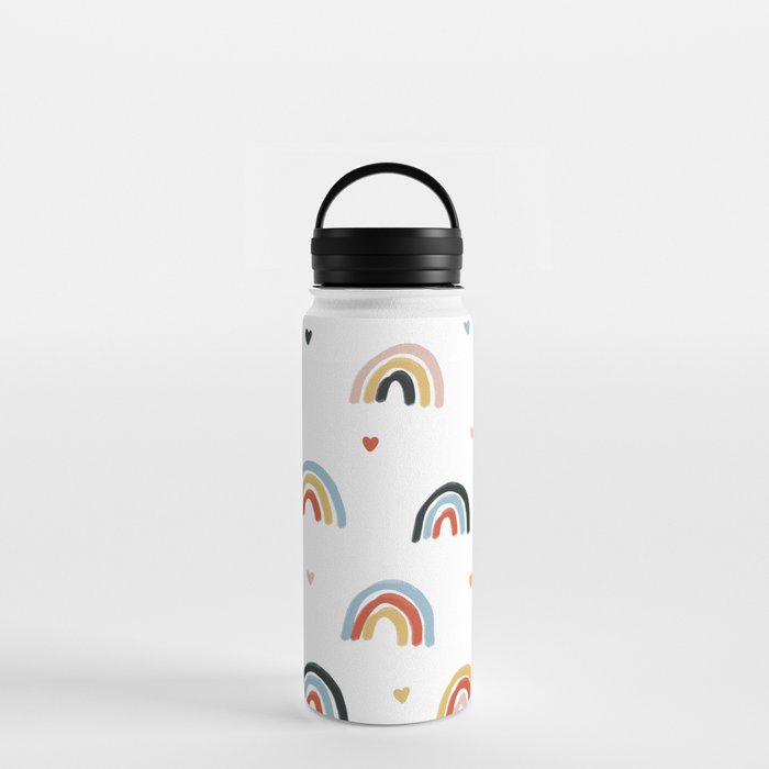 Happy colorful rainbow pattern Water Bottle