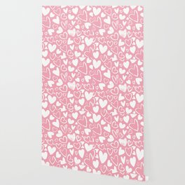 Hearts Pattern Love Pink Heart For Valentines Day Wallpaper