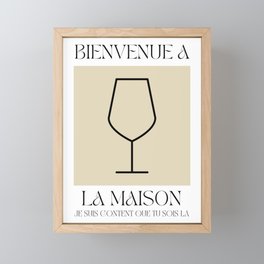 Welcome Home (french) Framed Mini Art Print