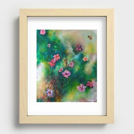 China Rose Recessed Framed Print