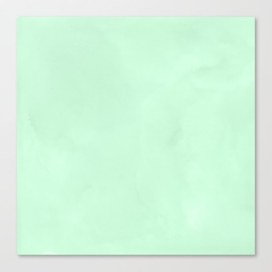 Sea Green Watercolor Canvas Print