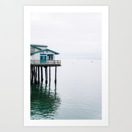 Ocean Boardwalk . Santa Barbara, California Art Print