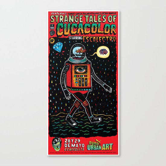 strange tales of cucacolor Canvas Print
