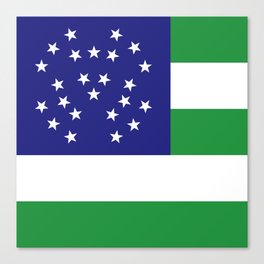 Flag of NYPD (New York Police District) Canvas Print