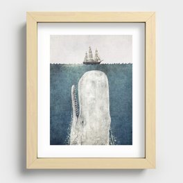The White Whale Recessed Framed Print