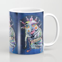Strange Man With Orange Eyes Coffee Mug