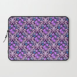 Purple Art Noveau Daffodils Laptop Sleeve