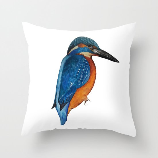 Kingfisher Throw Pillow