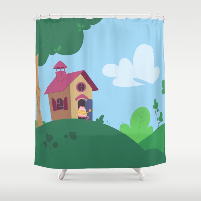 Peepoodo's house Shower Curtain | Drawing, Peepoodo, Bobbypills, Digital