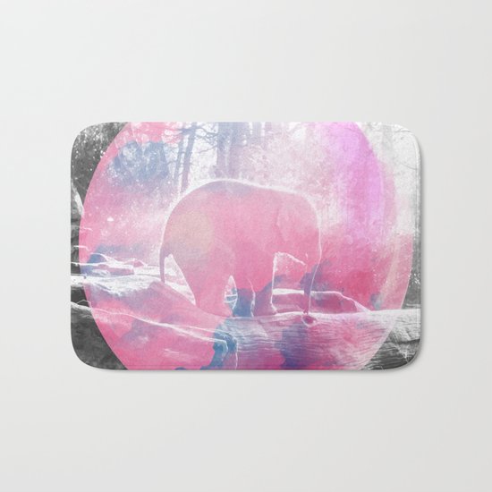 Baby Elephant in a Balloon #society6 #buyart #decor Bath Mat