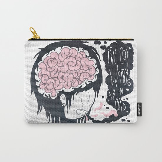 ive got worms in my head Carry-All Pouch