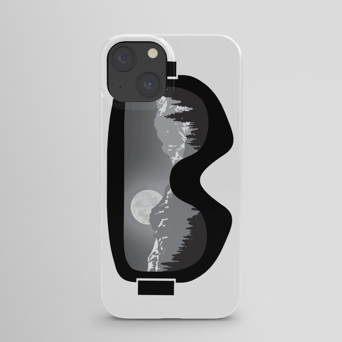 Moonrise Goggles - B+W - Black Frame | Goggle Designs | DopeyArt iPhone Case