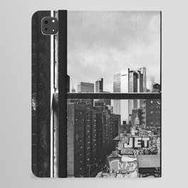 New York City Window Cloudy Skyline  iPad Folio Case