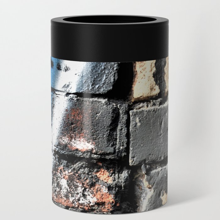 Graffiti Spay Paint Gritty 2 Tone Brick Wall Can Cooler