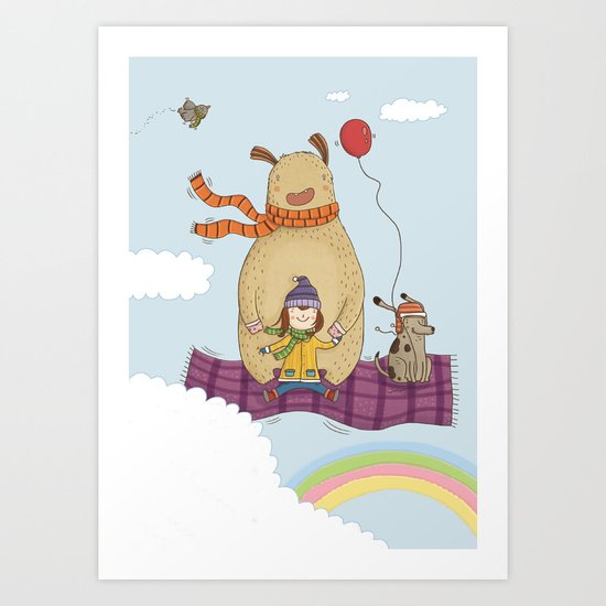 FLYING CARPET Art Print